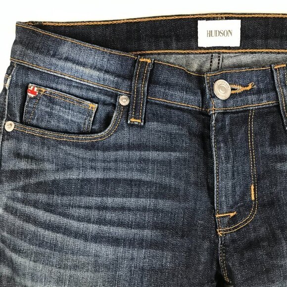 HUDSON JEANS Krista Ankle Super Skinny Jeans with Raw Hem 26 - Picture 6 of 11